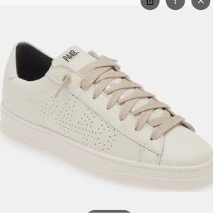 P448 Jack Leather Sneaker Prism Iridescent Tongue White Blush Rose